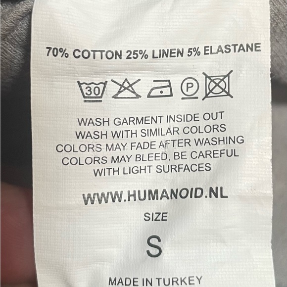 Humanoid cotton/linen joggers Wns Small - Picture 4 of 4